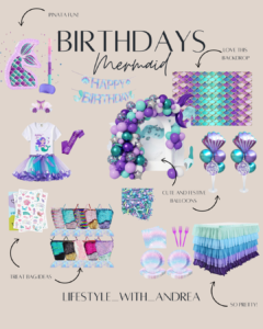 Mermaids Birthday party supplies
