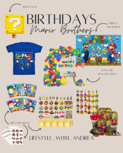 Super Mario Brothers birthday party ideas