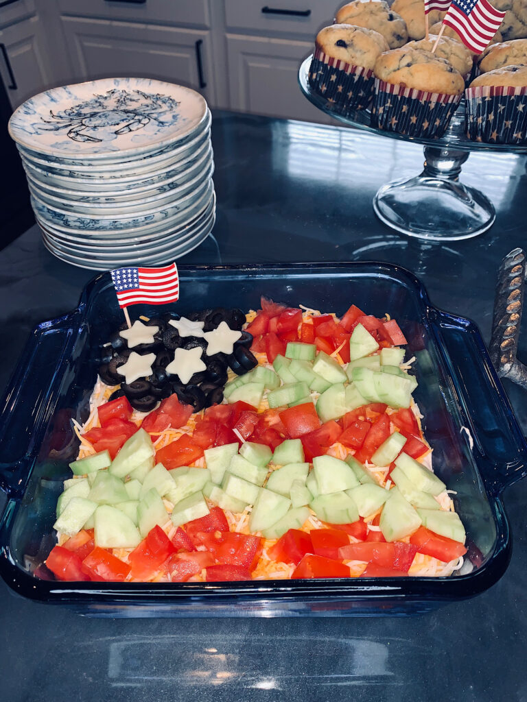 Gazpacho Dip for 4th of July Appetizer