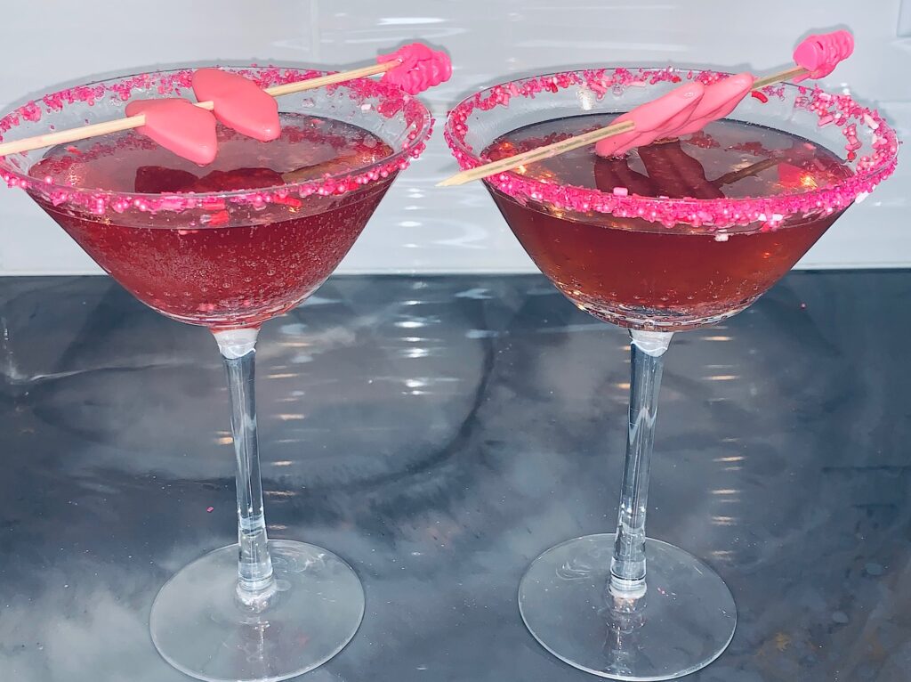 Barbie Inspired Martini Cocktail and Mocktail
